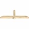Ekena Millwork Eugene Rough Sawn Timber Gable Bracket, Douglas Fir, 60"W x 22"H x 4"D x 4"F, 9/12 Pitch GBW060X22X0404EUG00RDF - alternate 5